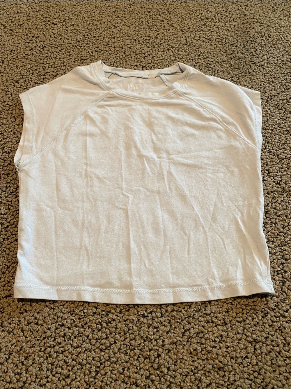 PacSun White Cropped Muscle Tee